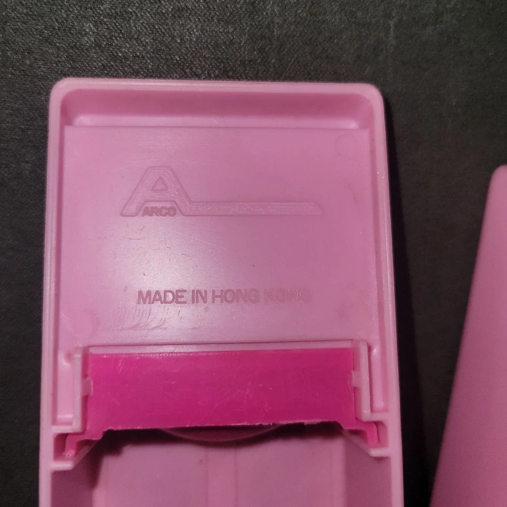 Arco Vintage Pink & Hot Pink Plastic Bathroom Vanity Dollhouse Furniture Lot
